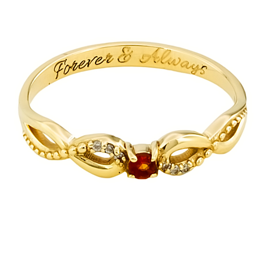 9ct gold Citrine Ring size S